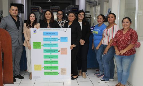 Entrega de Banner enmarcados que contienen Procedimientos Laborales.